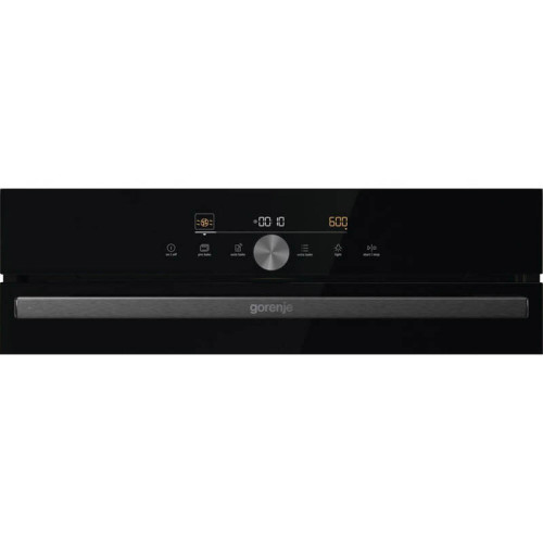 Духовой шкаф Gorenje/ Духовой шкаф Gorenje, с функцией СВЧ, полезный объем 50 л, сенсорный программатор IconLED+, 3 съемныйх стекла + защитная сетка, динамическая система охлаждения, термоэлектрический предохранитель, цвет черный