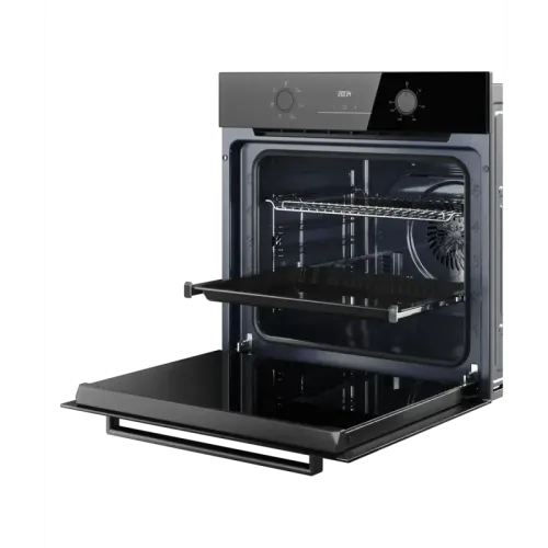 Духовой шкаф Kuppersberg/ Духовой шкаф Kuppersberg, High-Tech, 78 л, поворотное управление, утапливаемые переключатели, дисплей, таймер, 6 режимов, макс. температура 310 градусов, телескопические направляющие (на 1 уровень), цвет черный, цвет фурнитуры че