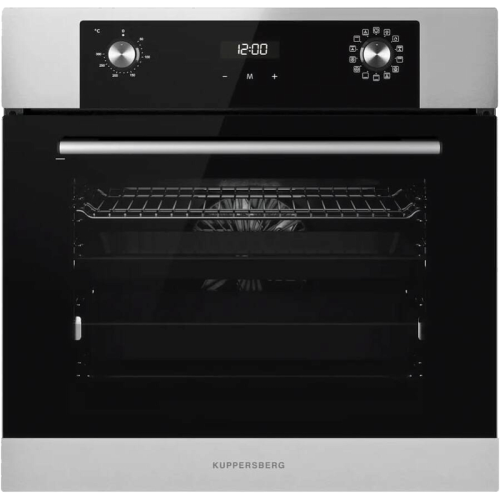 Встраиваемый духовой шкаф KUPPERSBERG/ Встраиваемый духовой шкаф KUPPERSBERG, High-Tech, объем 70 л, 13 режимов, электронное управление (утапливаемые переключатели, аналоговый дисплей), телескопические направляющие на одном уровне, максимальная температур