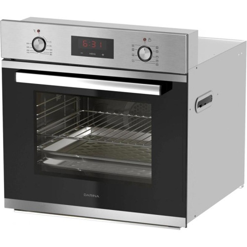 Духовой шкаф Электрический/ Духовой шкаф Электрический Darina 1U5 BDE 112 708 X5 нержавеющая сталь/черный