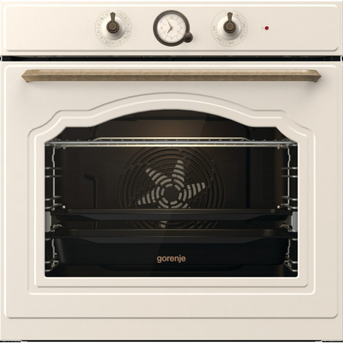 Духовой шкаф Gorenje/ Духовой шкаф Gorenje BOS67372CLI Classico, полезный объем 77 л, механическое управление, 3 съемных стекла + термослой, динамическая система охлаждения, плавное открывание дверцы, максимальная температура 300 °C, телескопические напра