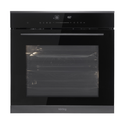 Электрический духовой шкаф KORTING/ Электрический духовой шкаф KORTING, 60 см, Spectrum, 30-250 градусов, объем 72 л, сенсорное управление, LED дисплей белого цвета, 11 режимов, телескопические направляющие (на 1 уровень), термощуп, доводчик дверцы, элект