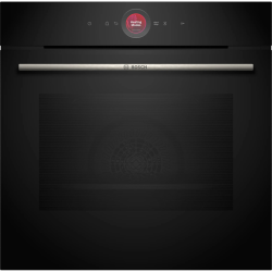 Accent Line. Встраиваемый духовой шкаф с 13 режимами нагрева,контроль температуры от 30 °C до 300 °C,объем 71 л,TFT сенсорный дисплей,дверь с SoftClose и SoftOpen, Bosch Assist,система очистки пиролитическая, черный цвет,телескопические направляющие 1 уро