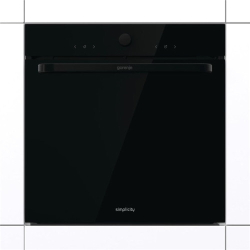 Встраиваемые электрические духовки GORENJE/ BOS67371SYB, 60 см, Коллекция: Simplicity, очистка паром AquaClean, 12 режимов. черный цвет