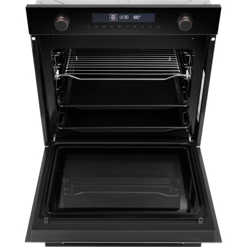 60 см, 72 л, 17 режимов, СВЧ,  А+, гидролизная очистка, черный