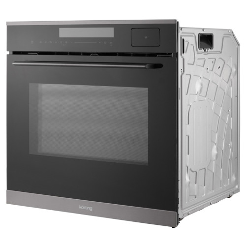 Электрический духовой шкаф KORTING/ Электрический духовой шкаф KORTING, 60 см, Spectrum, пар, 30-250 градусов, объем 72 л, сенсорное управление, LED дисплей белого цвета, 15 режимов, 11 автоматических программ, телескопические направляющие (на 1 уровень),