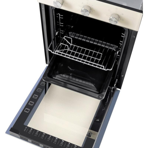 Шкаф духовой электрический MAUNFELD EOEC516BG/ 448х546х595 мм, Независимый тип установки, класс энергопотребления А,  7 основных режимов,  механическое управление, двойное стекло дверцы, металлическая ручка дверцы, холодный фронт, объем 51 л, конвекция, г
