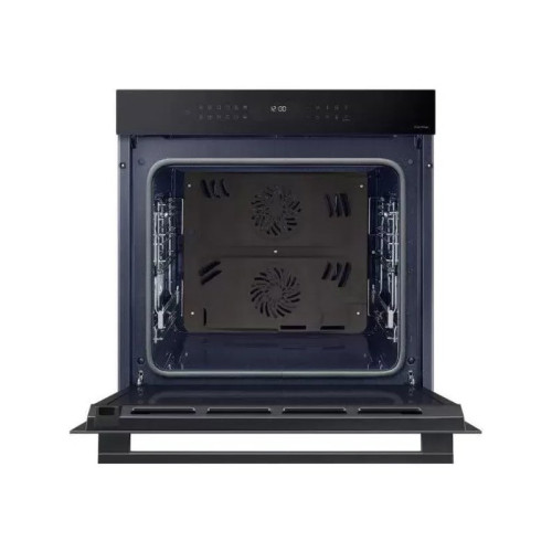 59.5 x 59.6 x 57 см, Dual Cook, Каталитическая очистка, 2 стекла, Гриль, Конвекция, Сенсорное управление, LED дисплей, Air Sous Vide, Wi-Fi SmartThings, 76 л, цвет: черное стекло