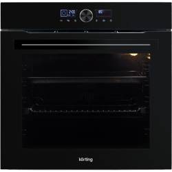 Электрический духовой шкаф KORTING/ Электрический духовой шкаф KORTING, 60 см, функция AirFry, 50-250 градусов, объем 75 л, сенсорное управление + электронный поворотный регулятор, LED дисплей белого цвета, 11 режимов, 22 автоматические программы, телеско