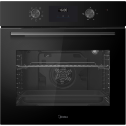 Встраиваемый духовой шкаф Midea/ Встраиваемый духовой шкаф Midea, 70 л, 9 режимов, 50-250 градусов, поворотное/сенсорное управление, телескопические направляющие на 1 уровень, цвет черный