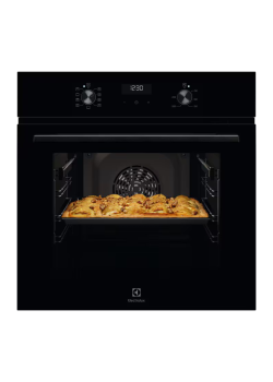 Встраиваемые электрические духовки ELECTROLUX/ Духовой шкаф с паром SteamBake,цвет -чёрный, утапливаемые переключатели, таймер отключения, отложенный старт, будильник, хромированные направляющие из нержавеющей стали Easy Entry , телескопические направляющ