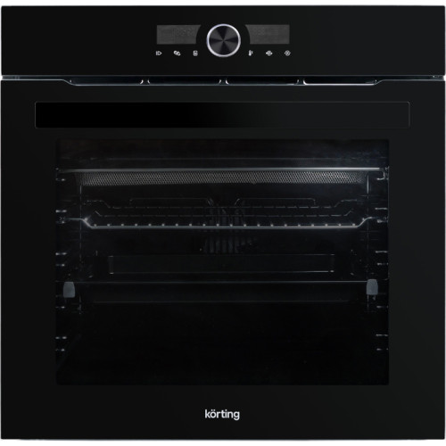Электрический духовой шкаф KORTING/ Электрический духовой шкаф KORTING, 60 см, функция AirFry, 50-250 градусов, объем 75 л, сенсорное управление + электронный поворотный регулятор, LED дисплей белого цвета, 11 режимов, 22 автоматические программы, телеско