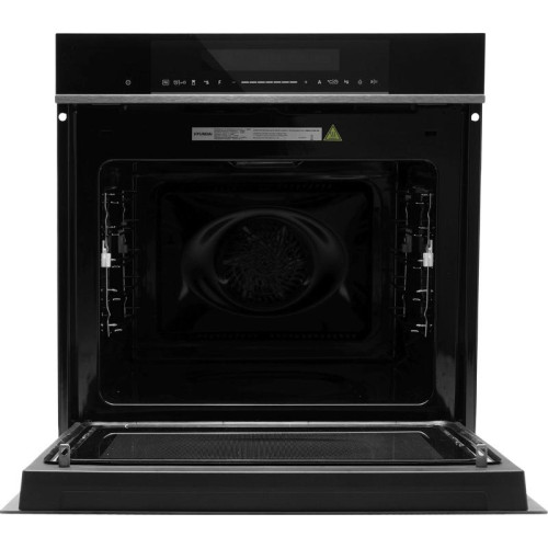 Духовой шкаф Электрический/ Духовой шкаф Электрический Hyundai HMEO 6780 DX черное стекло/серебристый