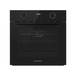 Духовой шкаф Kuppersberg/ Духовой шкаф Kuppersberg, High-Tech, 70 л, дисплей, поворотное/сенсорное управление, таймер, макс. температура 300 градусов, телескопические направляющие (на 1 уровень), цвет черный