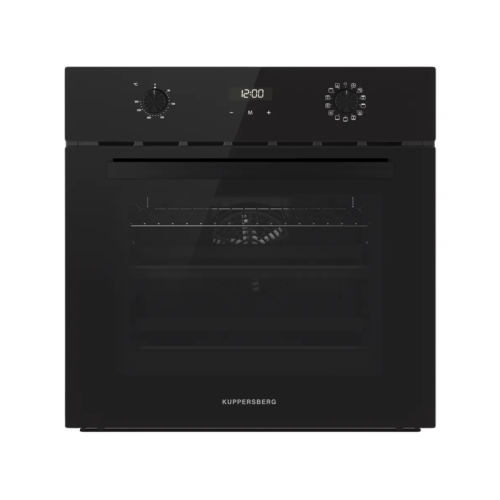Духовой шкаф Kuppersberg/ Духовой шкаф Kuppersberg, High-Tech, 70 л, дисплей, поворотное/сенсорное управление, таймер, макс. температура 300 градусов, телескопические направляющие (на 1 уровень), цвет черный