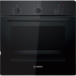 Встраиваемая электрическая духовка BOSCH/ Встраиваемая электрическая духовка BOSCH HBF011BA1T Serie 2, духовой шкаф, черный, класс энергоэффективности А, 4 режима,71 литр, сделано в Турции