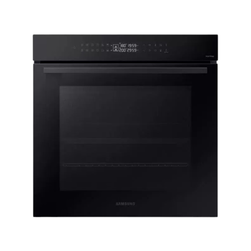 59.5 x 59.6 x 57 см, Dual Cook, Каталитическая очистка, 2 стекла, Гриль, Конвекция, Сенсорное управление, LED дисплей, Air Sous Vide, Wi-Fi SmartThings, 76 л, цвет: черное стекло