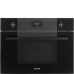 Компактный многофунциональный духовой шкаф Smeg/ Компактный многофунциональный духовой шкаф Smeg, LCD дисплей, 9 функций приготовления, поворотые переключатели, полезный объем 40 л, черное стекло Deep Black Компактный многофунциональный духовой шкаф Smeg/ Компактный многофунциональный духовой шкаф Smeg, LCD дисплей, 9 функций приготовления, поворотые переключатели, полезный объем 40 л, черное стекло Deep Black