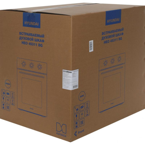 Духовой шкаф Электрический/ Духовой шкаф Электрический Hyundai HEO 45311 BG черный
