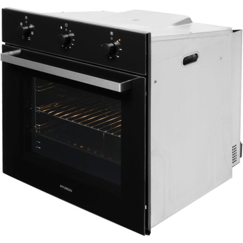 Духовой шкаф Электрический/ Духовой шкаф Электрический Hyundai HEO 6631 BG черное стекло