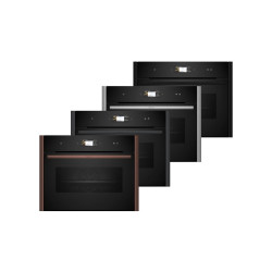 Встраиваемый духовой шкаф NEFF/ Без боковых профилей и ручки  (Аксессуар заказывается отдельно), компактный с функцией пароварки, объем 47 л, 23 режима нагрева, 4.1-дюймовый TFT-дисплей, сенсорное управление, температура 40-250 градусов, Hotair 4D, LED ос