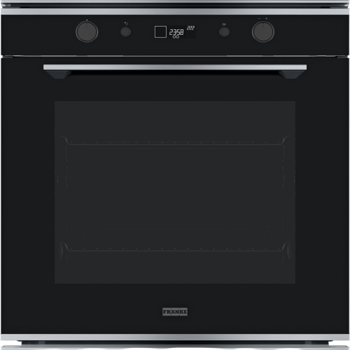 Духовой шкаф Franke FMY 98 P XS/ Best, Электрический духовой шкаф, 60 см, серия MYTHOS, 73л, 10 функций, 9 автоматических рецептов, сенсорное управление, утапливаемые ручки, дисплей, пиролиз, телескопические направляющие 1 уровень, нержавеющая сталь/черны