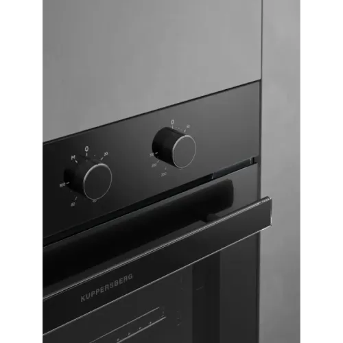 Духовой шкаф Kuppersberg/ Духовой шкаф Kuppersberg, High-Tech, 78 л, поворотное управление, таймер, 6 режимов, макс. температура 310 градусов, энергоэффективность А, цвет черный, цвет фурнитуры черный