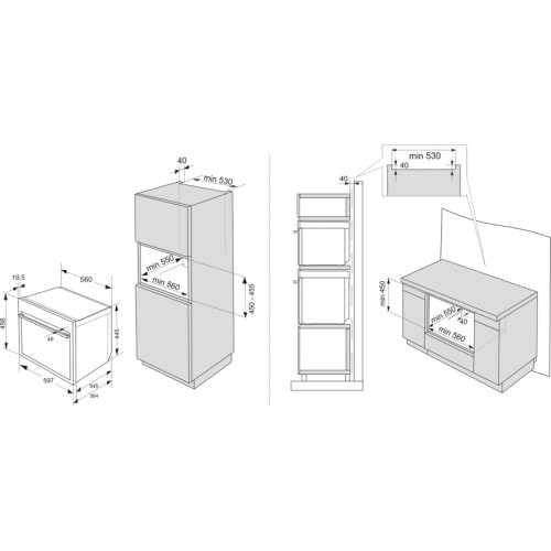 Встраиваемый духовой шкаф ASKO/ Арт. 745550 ; Встраиваемый духовой шкаф ASKO, компактный, 45 см, объем 50 л, TFT дисплей с сенсорными кнопками и поворотным переключателем, 11 режимов приготовления, AirFry, 5 комби-режимов приготовления с СВЧ, 116 автомати