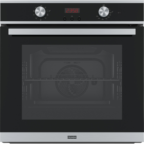 Духовой шкаф Franke FSM 86 HE XS/ Better, Электрический духовой шкаф, 60 см, серия SMART, 71л, 9 функций, цифровой дисплей, нержавеющая сталь/черный
