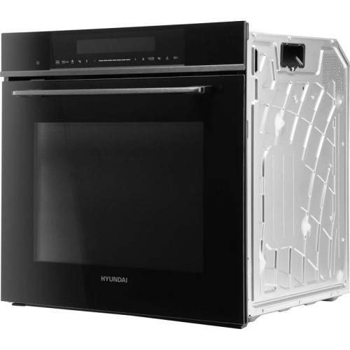 Духовой шкаф Электрический/ Духовой шкаф Электрический Hyundai HMEO 6780 DX черное стекло/серебристый