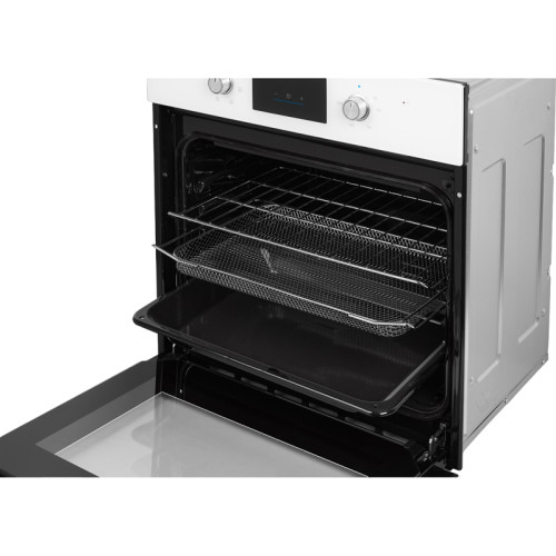 Встраиваемый духовой шкаф Midea/ MDK/Встраиваемый духовой шкаф Midea, объем 60 л, сенсорный программатор, цифровой LED дисплей, 6 режимов, утапливаемые переключатели, цвет белое стекло