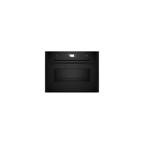 Встраиваемый духовой шкаф NEFF/ Без боковых профилей и ручки  (Аксессуар заказывается отдельно), компактный с функцией пароварки, объем 47 л, 23 режима нагрева, 4.1-дюймовый TFT-дисплей, сенсорное управление, температура 40-250 градусов, Hotair 4D, LED ос