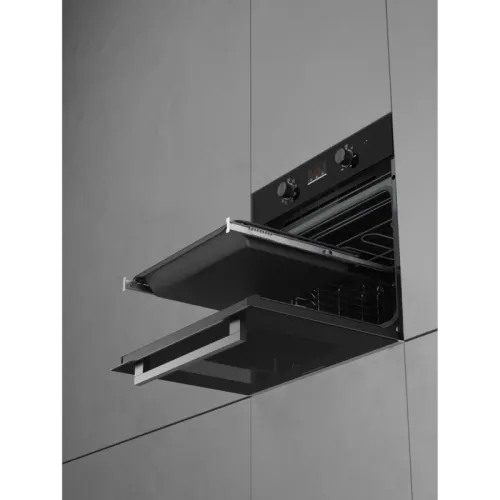 Духовой шкаф Kuppersberg/ Духовой шкаф Kuppersberg, High-Tech, 70 л, комбинированное управление, дисплей, таймер, 11 режимов, макс. температура 250 градусов, гриль, телескопические направляющие (на 1 уровень), энергоэффективность А, цвет черный, цвет фурн