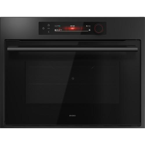 Встраиваемый духовой шкаф ASKO/ Арт. 744670 ; Встраиваемый духовой шкаф ASKO, компактный, 45 см, объем 50 л, TFT дисплей с сенсорными кнопками и поворотным переключателем, 11 режимов приготовления, AirFry, 5 комби-режимов приготовления с СВЧ, 116 автомати
