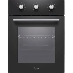 электрический духовой шкаф встраиваемый узкий, 45 см, 6 режимов,  объем духовки 50л, утапливаемые переключатели, хромированные боковые решетки, панель управления -  черное стекло, универсальный противень, решетка-гриль, тройное стекло дверцы, легко-съемно