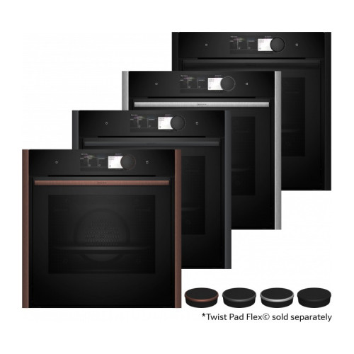 Встраиваемый духовой шкаф NEFF/ Без боковых профилей, ручки и TwistPad (Аксессуар заказывается отдельно), объем 71 л, 23 режима нагрева, 78 автоматических программ, электрический гриль, 6.8-дюймовый TFT-дисплей, сенсорное управление Twist Pad Flex, полнос