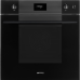 Встраиваемая электрическая духовка SMEG/ Многофункциональный духовой шкаф, комбинированный с паром,Linea, 60 см, 11 функций, стекло Deep Black (чёрное)