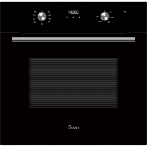 Духовой шкаф Midea/ MDK/Эл. независимый духовой шкаф, Multifunction, 8 режимов, электронный сенсорный программатор, цифровой LED дисплей белого цвета, утапливаемые переключатели, мультифункциональный таймер, каталитическая очистка задней стенки, 2 противн