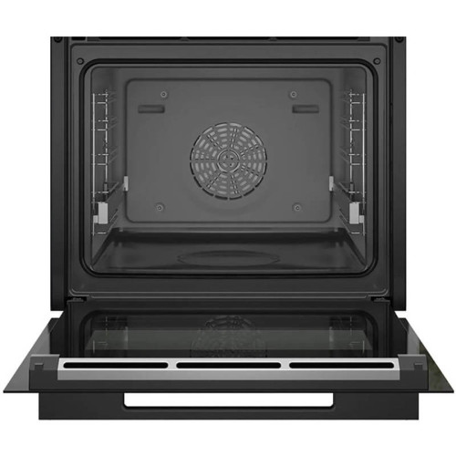 Accent Line. Serie 8, духовой шкаф-пароварка,черный, 24 режима,функция приготовление на пару 100%, 4-слойное остекление, 3 цветных текстовых TFT-дисплея 2,5