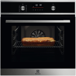 Встраиваемая электрическая духовка ELECTROLUX/ Встраиваемая электрическая духовка ELECTROLUX EOF6P76BX электрический с конвекцией, объем 65 л, 10 режимов, очистка пиролитическая, 3 стекла в дверце, направляющие проволочные + телескопические (1 уровень)