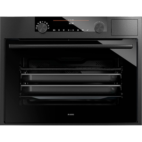 Встраиваемые электрические духовки ASKO/ Арт. 736347 ; 45.5 х 59.5 х 54.6 см, на пару, 51 л., серия Craft, 160 автоматических программ, 11 режимов нагрева, гриль, сенсорные и поворотные переключатели, цветной дисплей, телескопические направляющие на 1-м у