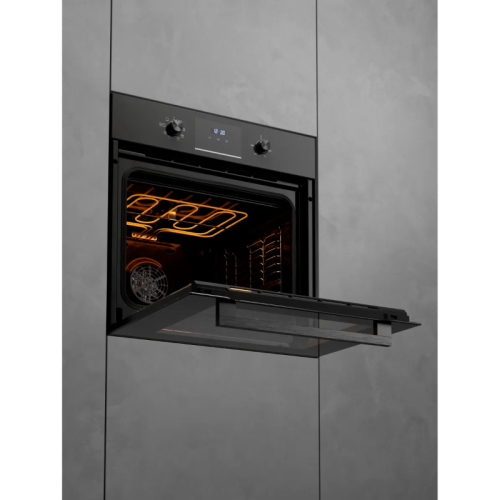 Духовой шкаф Kuppersberg/ Духовой шкаф Kuppersberg, High-Tech, 70 л, сенсорное/поворотное управление, дисплей, таймер, 8 режимов, макс. температура 250 градусов, гриль, телескопические направляющие (на 1 уровень), энергоэффективность А, цвет черный, цвет 