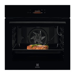 Встраиваемые электрические духовки ELECTROLUX/ Духовой шкаф AssistedCooking с пиролизом, основной цвет - нержавеющая сталь, сенсорное управление, цветной ЖК-дисплей, электронное регулирование времени и температуры, будильник,  таймер отключения, отложенны