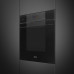 Духовой шкаф Smeg/ Духовой шкаф Smeg, 26 функций, 150 автоматических программ, СВЧ, пар, очистка VaporClean, дисплей, сенсорное управление, термощуп, таймер, 4 стекла в дверце, полезный объем 68 л, цвет черный