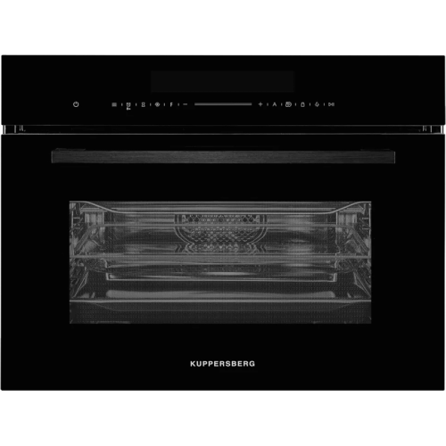 Встраиваемый духовой шкаф/ компактный, с СВЧ, ШхВхГ: 59.5х45.4х56.8 см, 50 л, гидролизная очистка, черный цвет