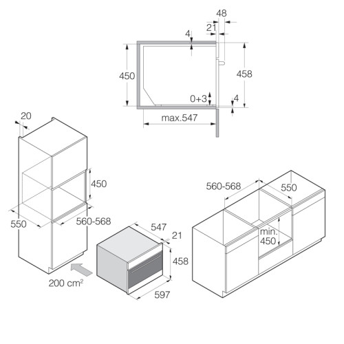 Встраиваемые электрические духовки ASKO/ Арт. 736345 ; 45.5x59.5x54.6 см, СВЧ, 50 л, 11 режимов, 6 режимов приготовления с СВЧ, 120 автоматических программ, цветной TFT дисплей, черная сталь