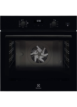 Встраиваемые электрические духовки ELECTROLUX/ Духовой шкаф с паром SteamBake, основной цвет - чёрный, утапливаемые переключатели, таймер отключения, отложенный старт, будильник, хромированные направляющие из нержавеющей стали Easy Entry , телескопические