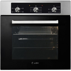 Духовой шкаф Электрический/ Духовой шкаф Электрический Lex EDM 042 IX нержавеющая сталь/черный