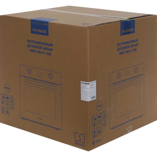 Духовой шкаф Электрический/ Духовой шкаф Электрический Hyundai HEO 66411 BG черный