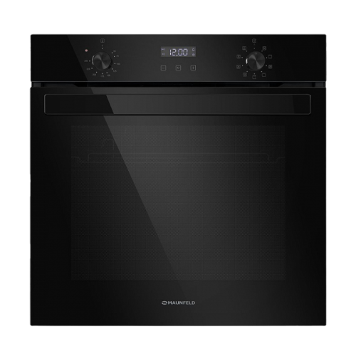Шкаф духовой электрический MAUNFELD/ Шкаф духовой электрический MAUNFELD  EOEM.769B3 электрический, ширина 60 см, механическое управление, 76 л., конвекция, гриль, дисплей, черный цвет